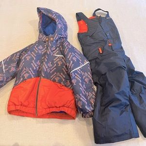 Patagonia snowpile winter jacket and snowpants, 4T